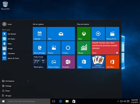 Windows 10 build 10240 .